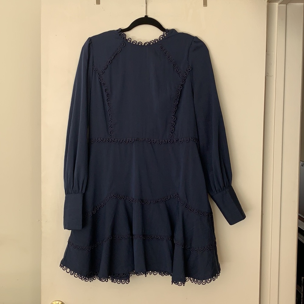 Aqua fit and flare dress
